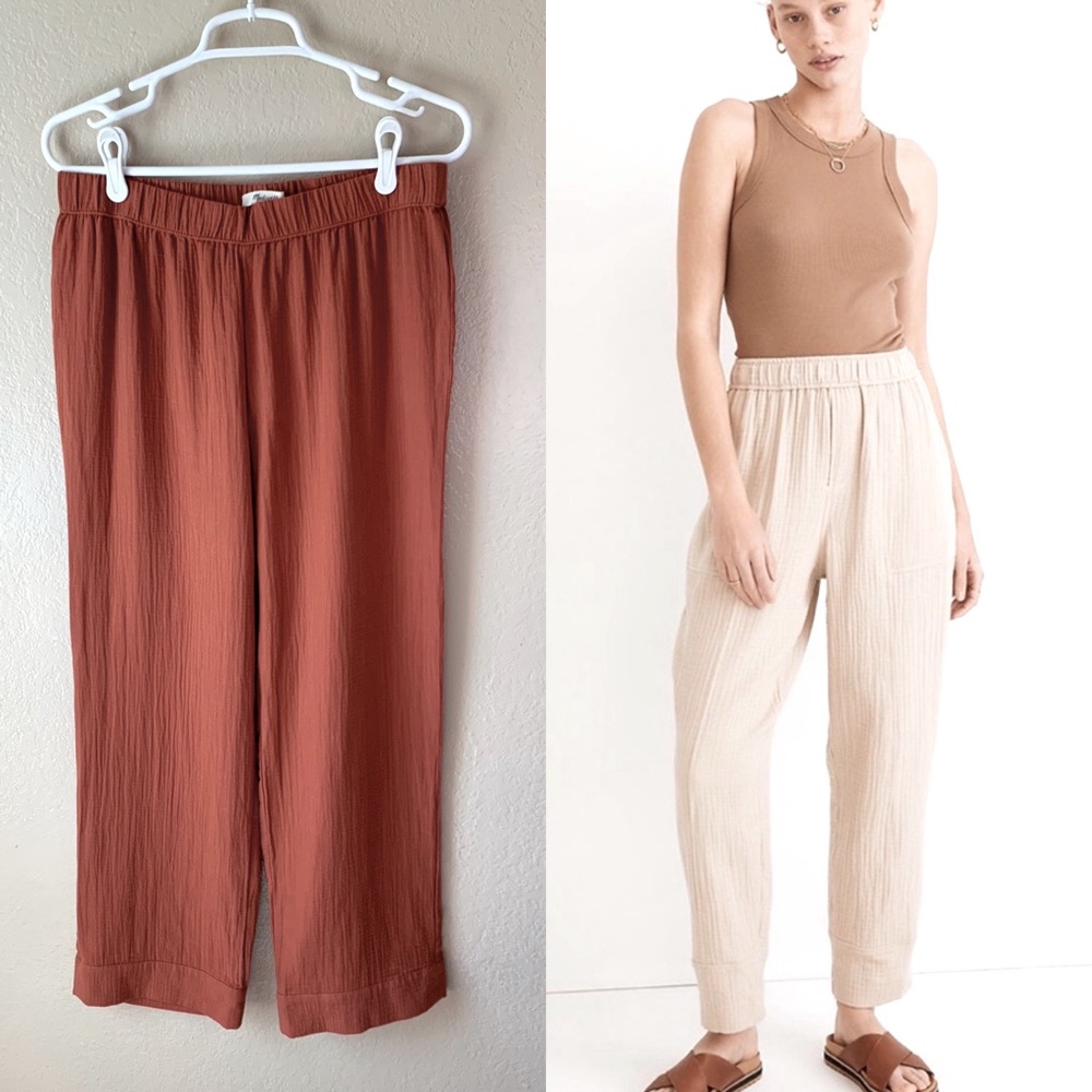 Madewell Terracotta Huston Light Spun Balloon Pants Size M